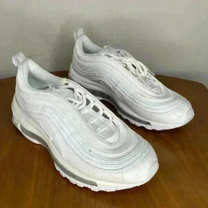 Nike Air Max 97 Triple White Youth Size US 5Y
